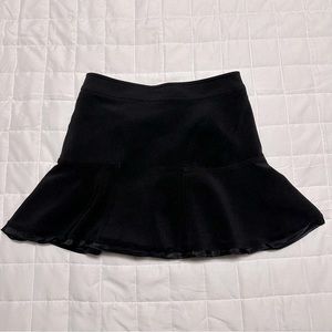 Worthington Women’s Black Flair Skirt with Gold Zipper Size 6P